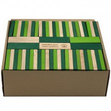 Kostky - Dřevěné domino zelené, 200ks