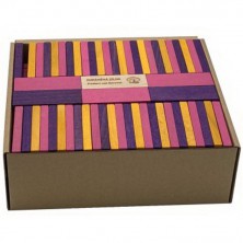 Kostky - Dřevěné domino fialové, 200ks