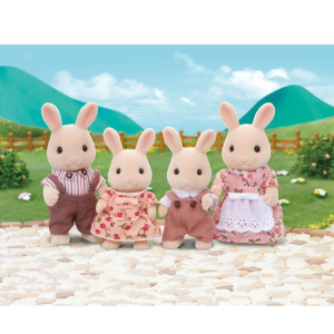 Sylvanian Families - Rodina králíků mléčných, 4ks