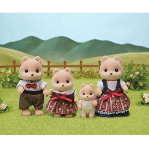 Sylvanian Families - Rodina psů karamelových, 4ks