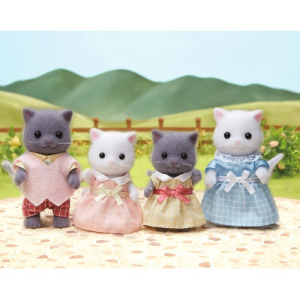 Sylvanian Families - Rodina koček perských, 4ks