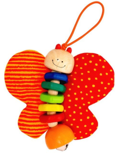 Hračka pro batolata - Ohebný motýl s rolničkou (I´m Toy)