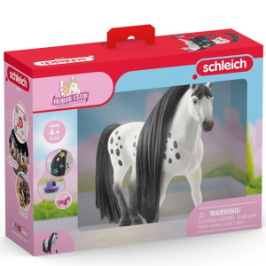 Schleich - Kůň s česací hřívou, Knabstrupský hřebec
