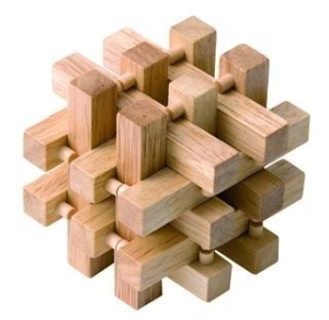 Hlavolam dřevěný - Klec (Woody)