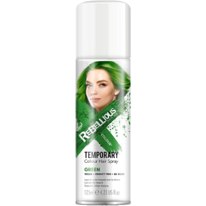 PaintGlow - Sprej na vlasy, Zelená barva dočasná 125ml