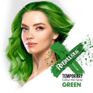 PaintGlow - Sprej na vlasy, Zelená barva dočasná 125ml