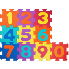 Puzzle pěnové - 32x32cm, 10ks, Čísla (Plastica)