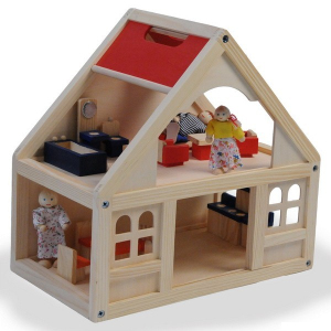 Domeček pro panenky - S vybavením (Woody)