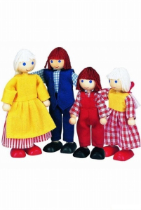 Panenky do domečku - Rodinka 4 osoby (Bino)