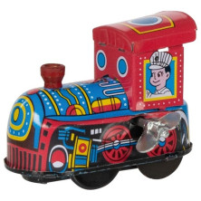Plechová hračka - Retro lokomotiva na klíček (Goki)