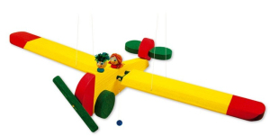 Závěsná hračka - Letadlo s panáčky (Mertens)