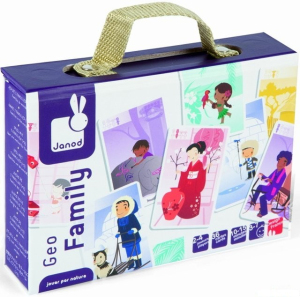 Společenská hra - Kvarteto GEO rodinky (Janod)