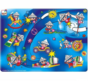 Puzzle vkládací - Večerníček, 11ks (Bino)