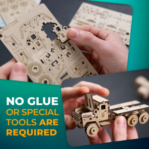 3D mechanický model - Mini, Auto nákladní vojenské (Ugears)