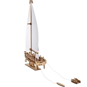 3D mechanický model - Mini, Loď jachta Ocean Beauty (Ugears)