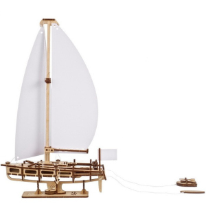 3D mechanický model - Mini, Loď jachta Ocean Beauty (Ugears)