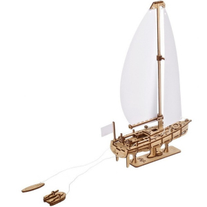 3D mechanický model - Mini, Loď jachta Ocean Beauty (Ugears)