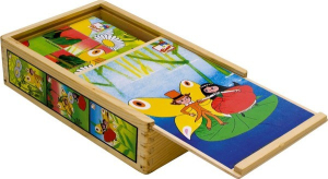 Kostky obrázkové 15ks - Maková Panenka (Bino)