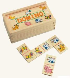 Domino domácí zvířata - malé, 28ks (Bino)