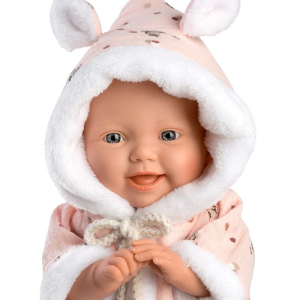 Panenka Llorens - LITTLE BABY, růžová 32cm