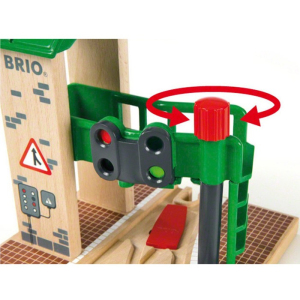 Vláčkodráha budovy - Signální stanice s výhybkou (Brio)