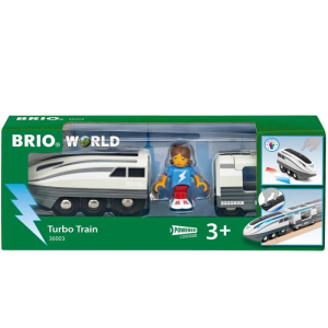Vláčkodráha mašinka - Elektrická s pohonem, Nejrychlejší turbo (Brio)