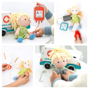 Hrací sada tématická - Ambulantní dřevěná (UMU)