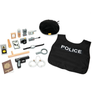Hrací sada tématická - Policejní dřevěná (UMU)