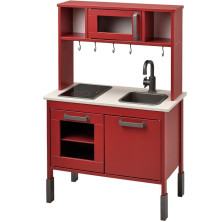 Kuchyňka dětská - Dřevěná, DUKTIG červená (Ikea)