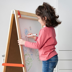 Psací potřeby - Fixy s gumou k dětské tabuli, 4ks (Ikea)
