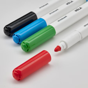 Psací potřeby - Fixy s gumou k dětské tabuli, 4ks (Ikea)