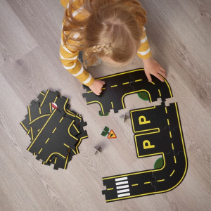 Puzzle podlahové - Silnice pro autíčka RAVUNGE, 23ks (Ikea)