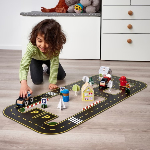 Puzzle podlahové - Silnice pro autíčka RAVUNGE, 23ks (Ikea)