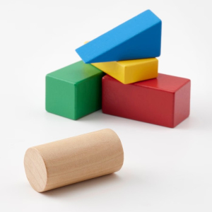 Kostky - Barevné, Dřevěné UNDERHALLA, 40ks (Ikea)