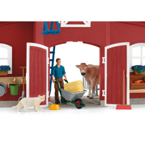 Schleich - Farma, Velká stodola se zvířaty a příslušenstvím