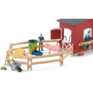 Schleich - Farma, Velká stodola se zvířaty a příslušenstvím