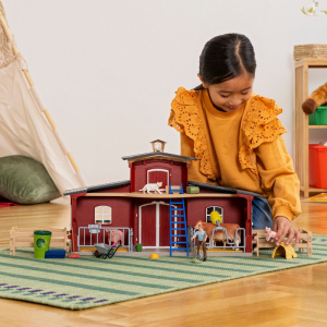 Schleich - Farma, Velká stodola se zvířaty a příslušenstvím