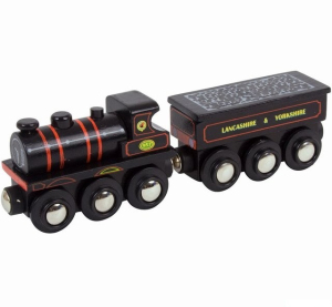 Vláčkodráha vláčky - Lokomotiva KWVR 957 (Bigjigs)