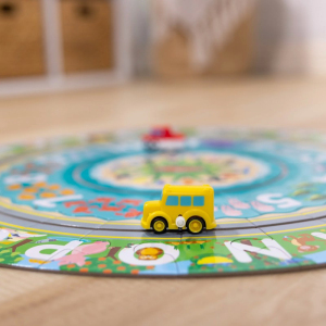 Puzzle podlahové - S natahovacími vozidly, Kruh (M&D)