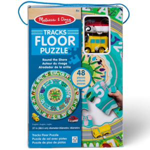 Puzzle podlahové - S natahovacími vozidly, Kruh (M&D)