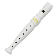 Hudba - Flétna dřevěná 20cm, bílá (Vilac)