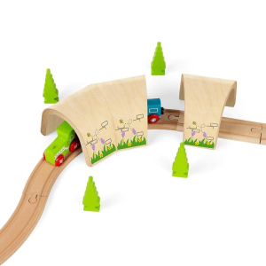 Vláčkodráha tunel - Zakřivený (Bigjigs)