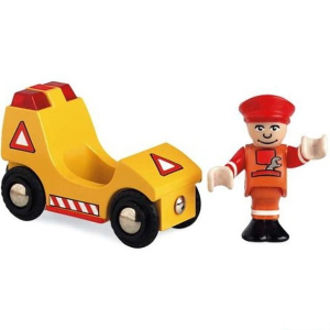 Vláčkodráha auto - Servisní vůz se světlem a zvukem (Brio)