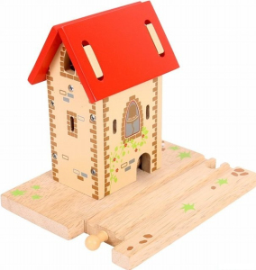 Vláčkodráha budovy -  Zvonící věž (Bigjigs)