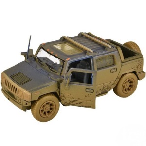 Kovový model - Auto Hummer H2 SUT (2005) zablácené, 1:40, 1ks