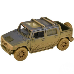 Kovový model - Auto Hummer H2 SUT (2005) zablácené, 1:40, 1ks