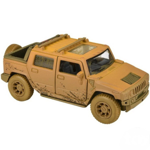 Kovový model - Auto Hummer H2 SUT (2005) zablácené, 1:40, 1ks