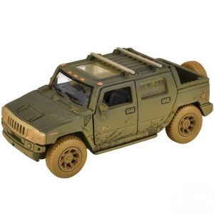 Kovový model - Auto Hummer H2 SUT (2005) zablácené, 1:40, 1ks