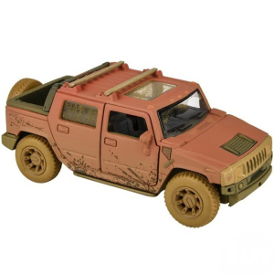 Kovový model - Auto Hummer H2 SUT (2005) zablácené, 1:40, 1ks