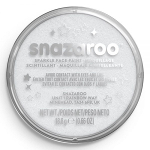 Snazaroo - Barva 18ml, Třpytivá bílá (Sparkle White)